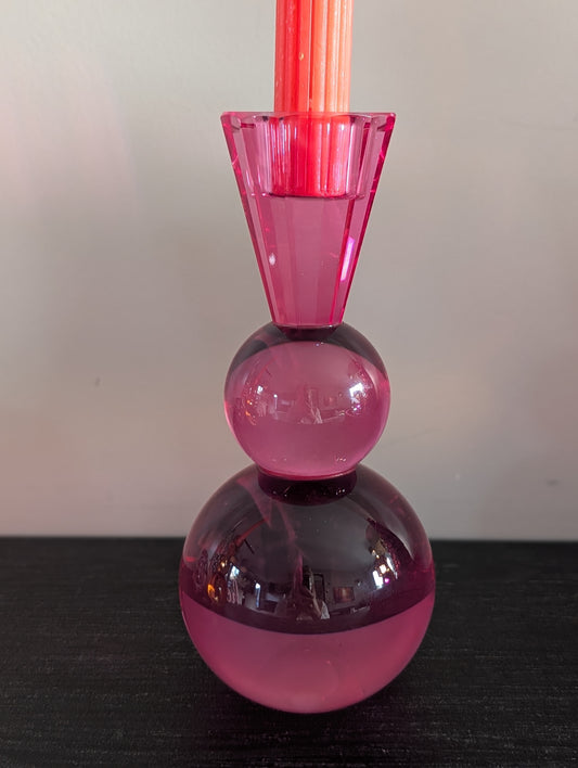 Kandelaar | roze - oranje |