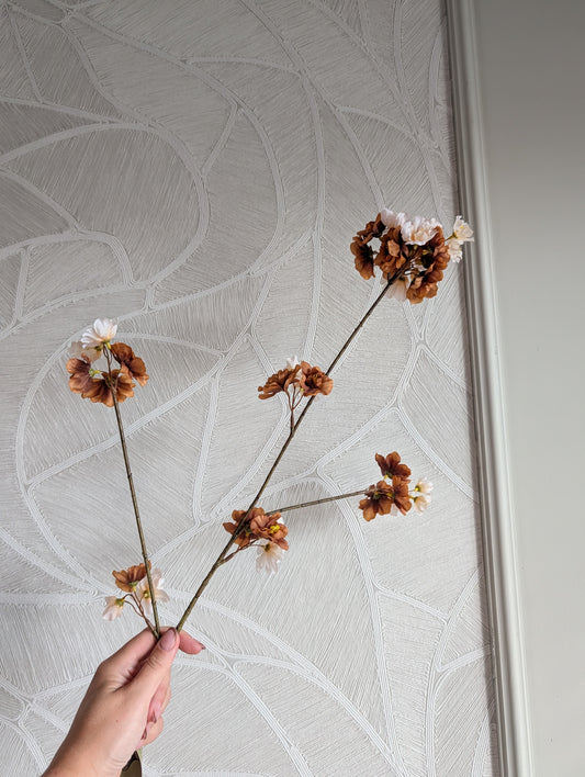 Bloesem | Bruin / Creme | 84cm |