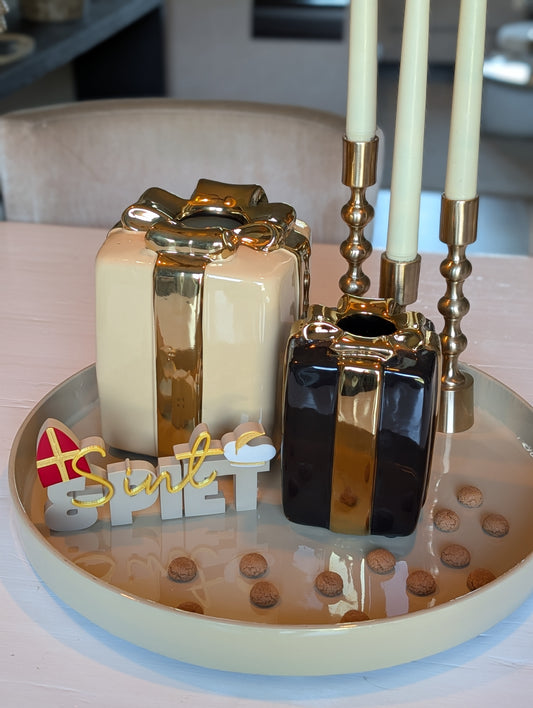 Cadeautje | Vaas | Bruin |