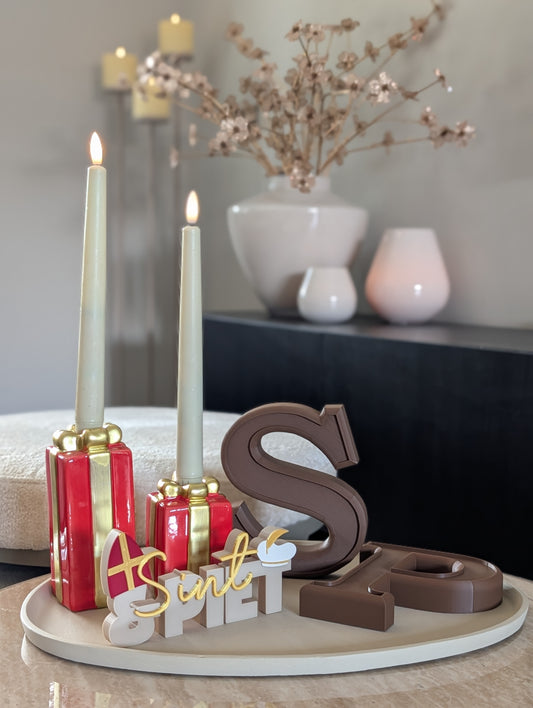 Cadeautje Kandelaar | Rood |
