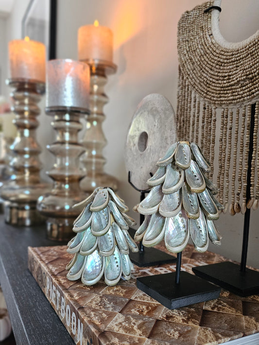 Schelpen kerstboompje