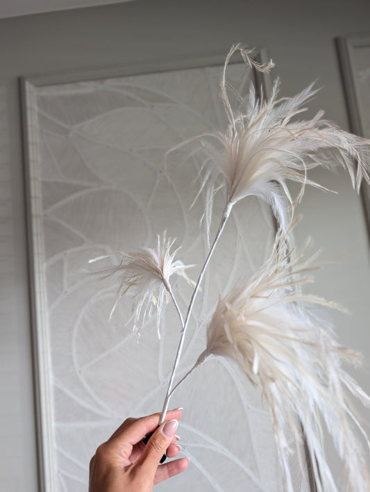 Pluim Tak | Creme | 75cm |