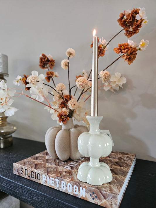 Kandelaar | Pumpkin | creme |