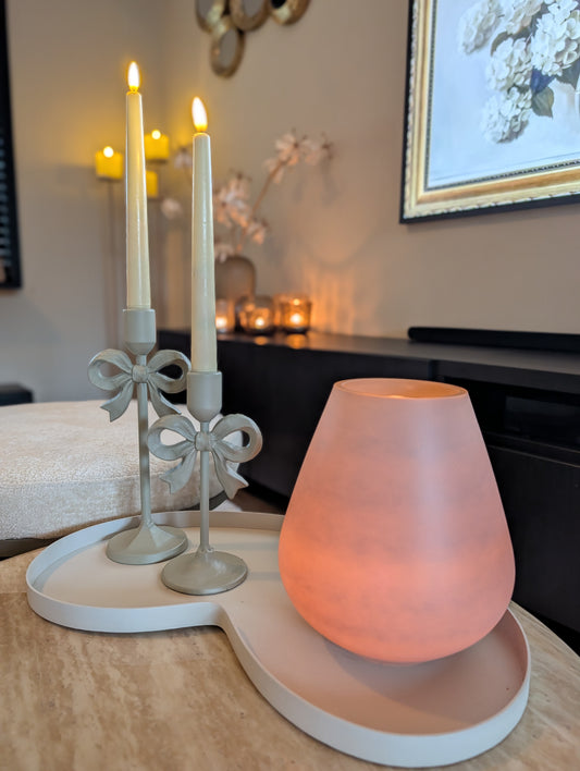 Bow | kandelaren | set | taupe |