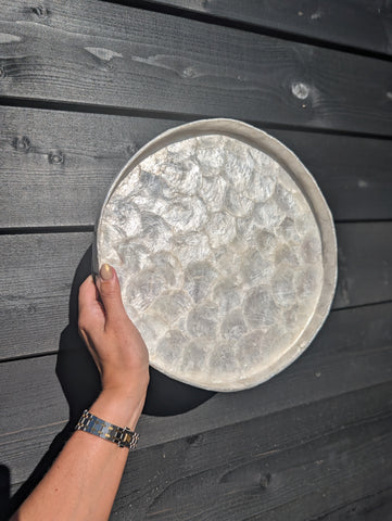 Capiz | Plateau | 32cm ø | J-line |