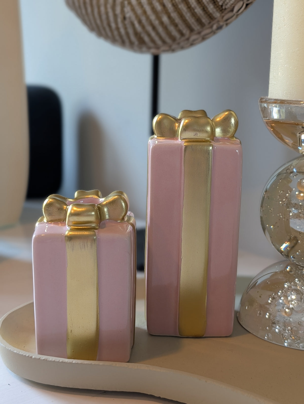Second chance | Set of light pink candlesticks |