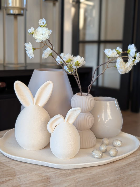 Set | Fuzzy haasjes | creme |