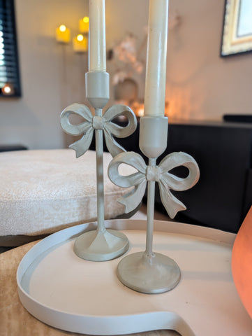 Bow | kandelaren | set | taupe |