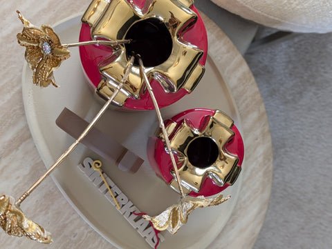 Cadeau vaas | Rood | Rond of Vierkant |