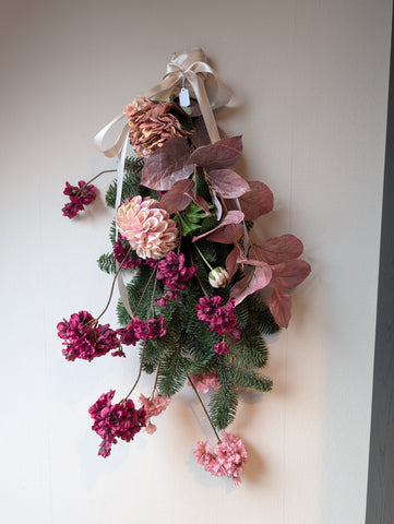 Kerststuk | Burgundy |