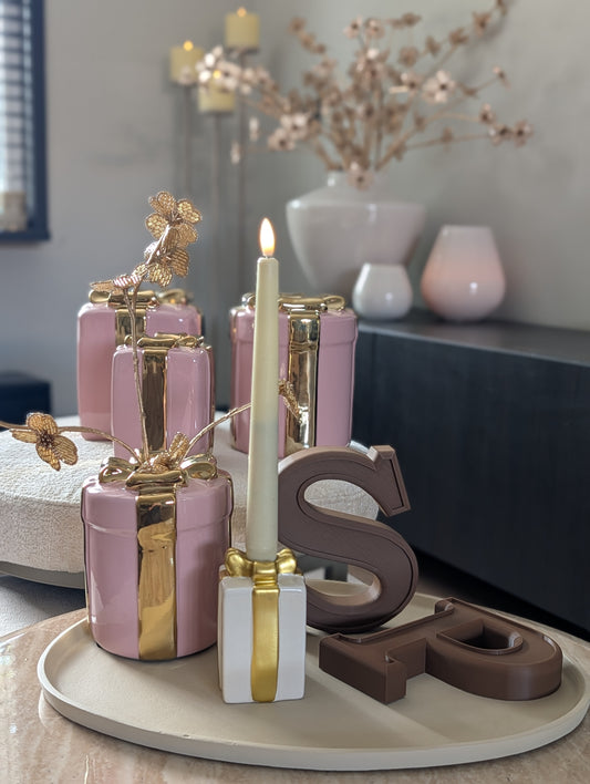 Cadeautjes vaas | Roze | Rond of vierkant |