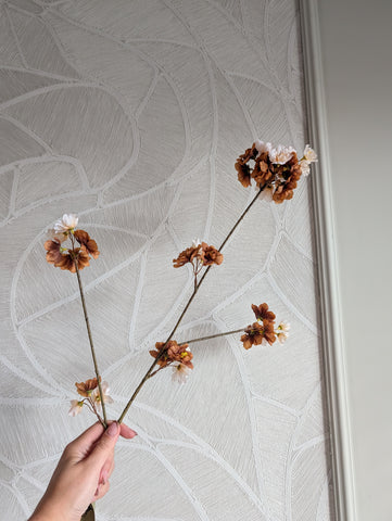 Bloesem | Bruin / Creme | 84cm |