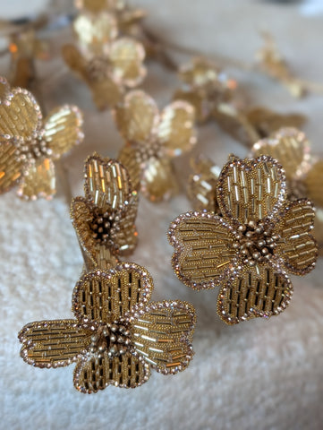 Golden | Flowers | 77cm |