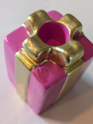 Tweede Kansje | Kleine roze kandelaar | Vlekje bovenop |