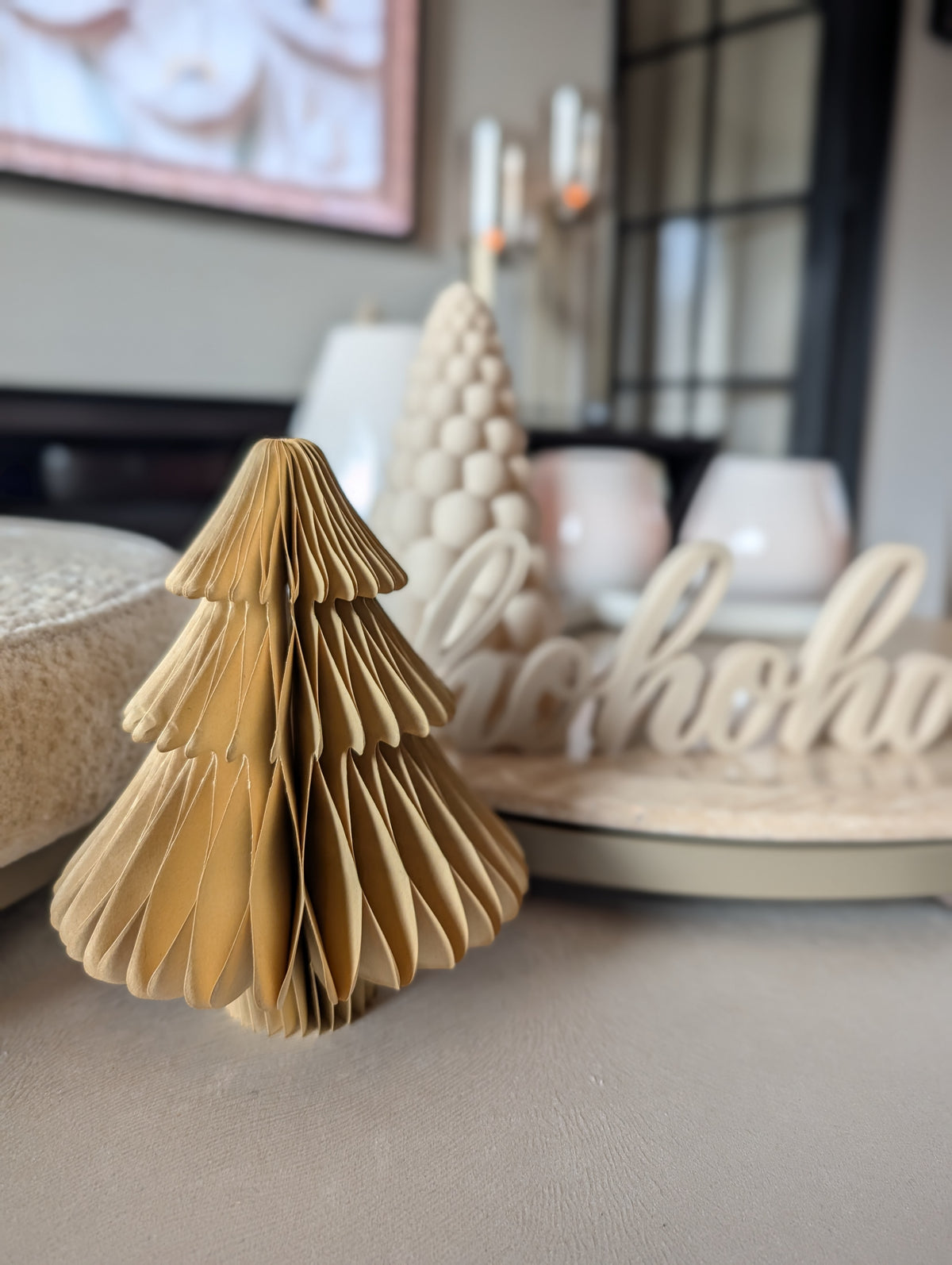 Papieren | Kerstboompje | Beige |