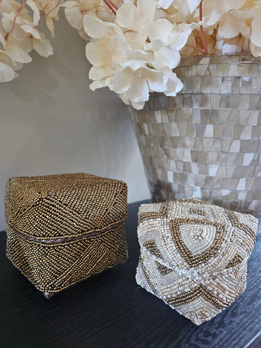 Set offermandjes | Beige-Goud |