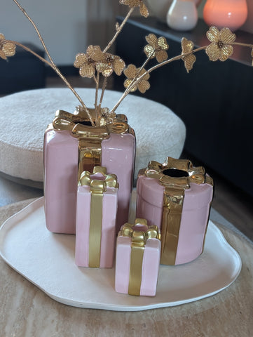 Geschenk-Kerzenständer | Hellrosa |