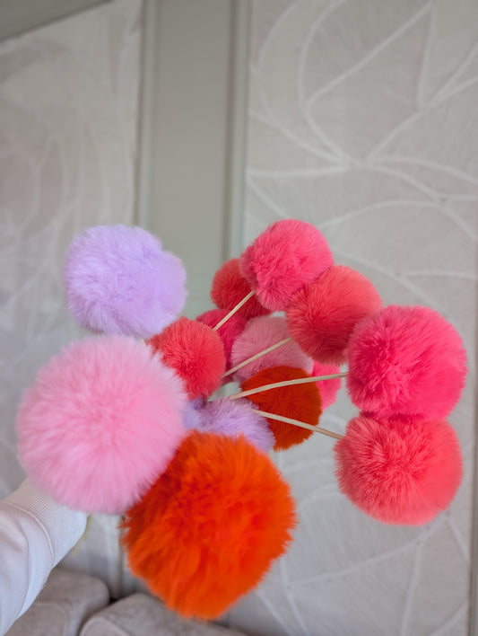 Fluffy | Pompom tak | Oranje |
