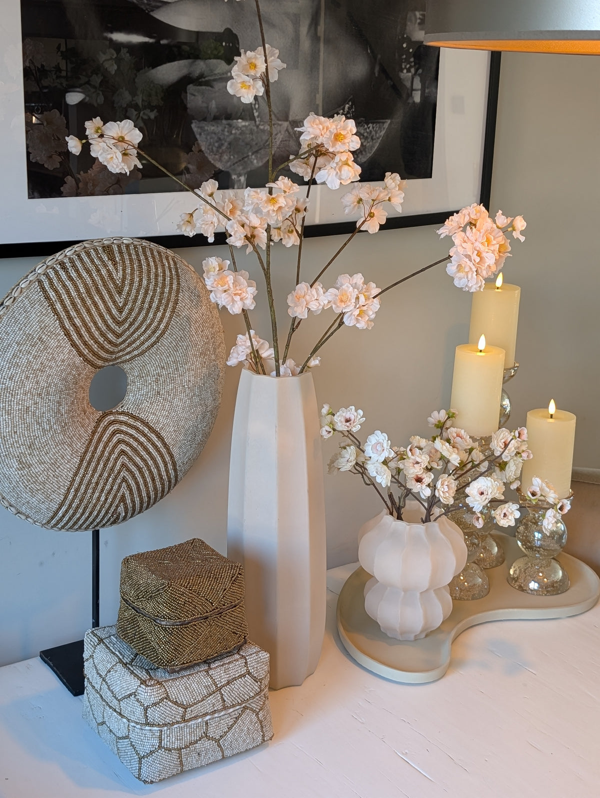 Shari | Vaas | Off White | 43cm |