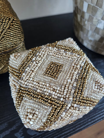 Set offermandjes | Beige-Goud |