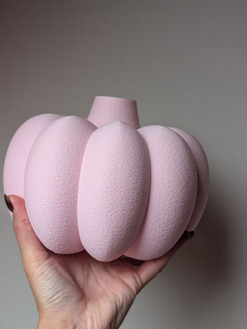 Tweede kansje | Roze pompoen vaas|