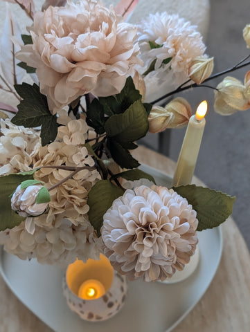 Set Beige Beauty | Vaas & Boeket |