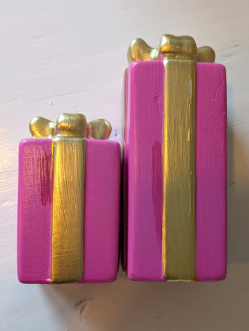 Zweite Chance | Set rosa Kerzenständer | Flecken |