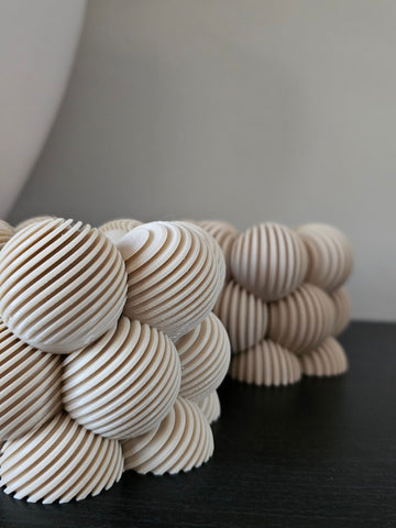 Set Linea | waxinelichthouders | Beige |