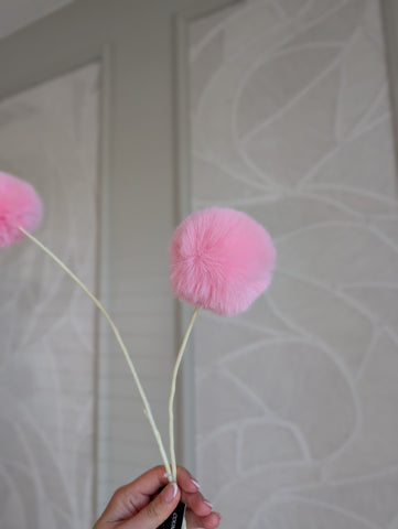 Fluffy | pompom tak | Roze |