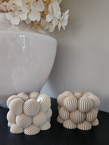 Set Linea | waxinelichthouders | Beige |