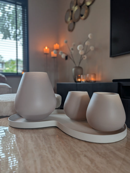 Vaas | Windlicht | Ivory mat | vase the world