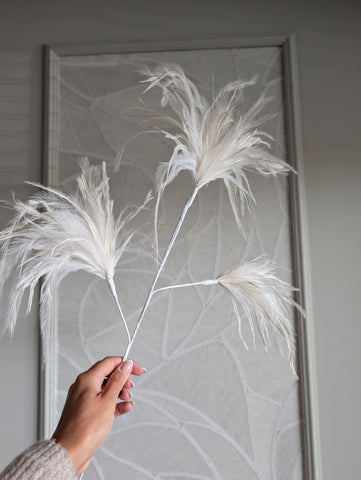 Feather Spray | Cream | 75cm |