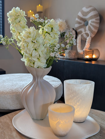Hyacint | Boeketje | Creme | 40cm |