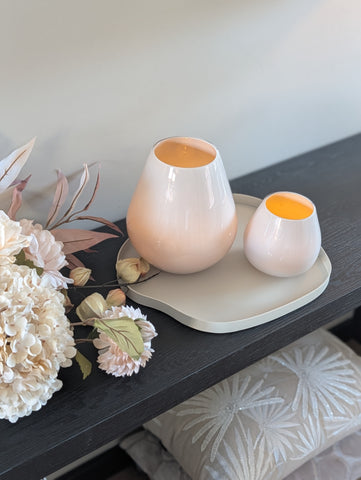 Set Ivory Chique | Vaas - Boeket - windlichtje - Plateau |
