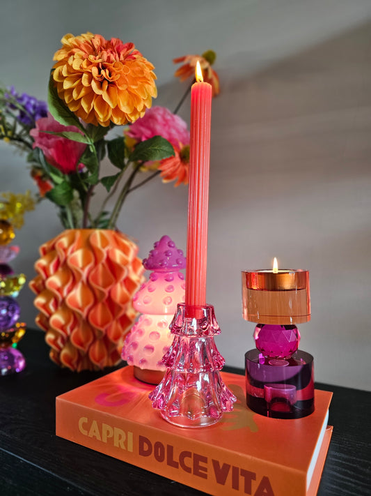 Kerstboom | Kandelaartje | Roze |