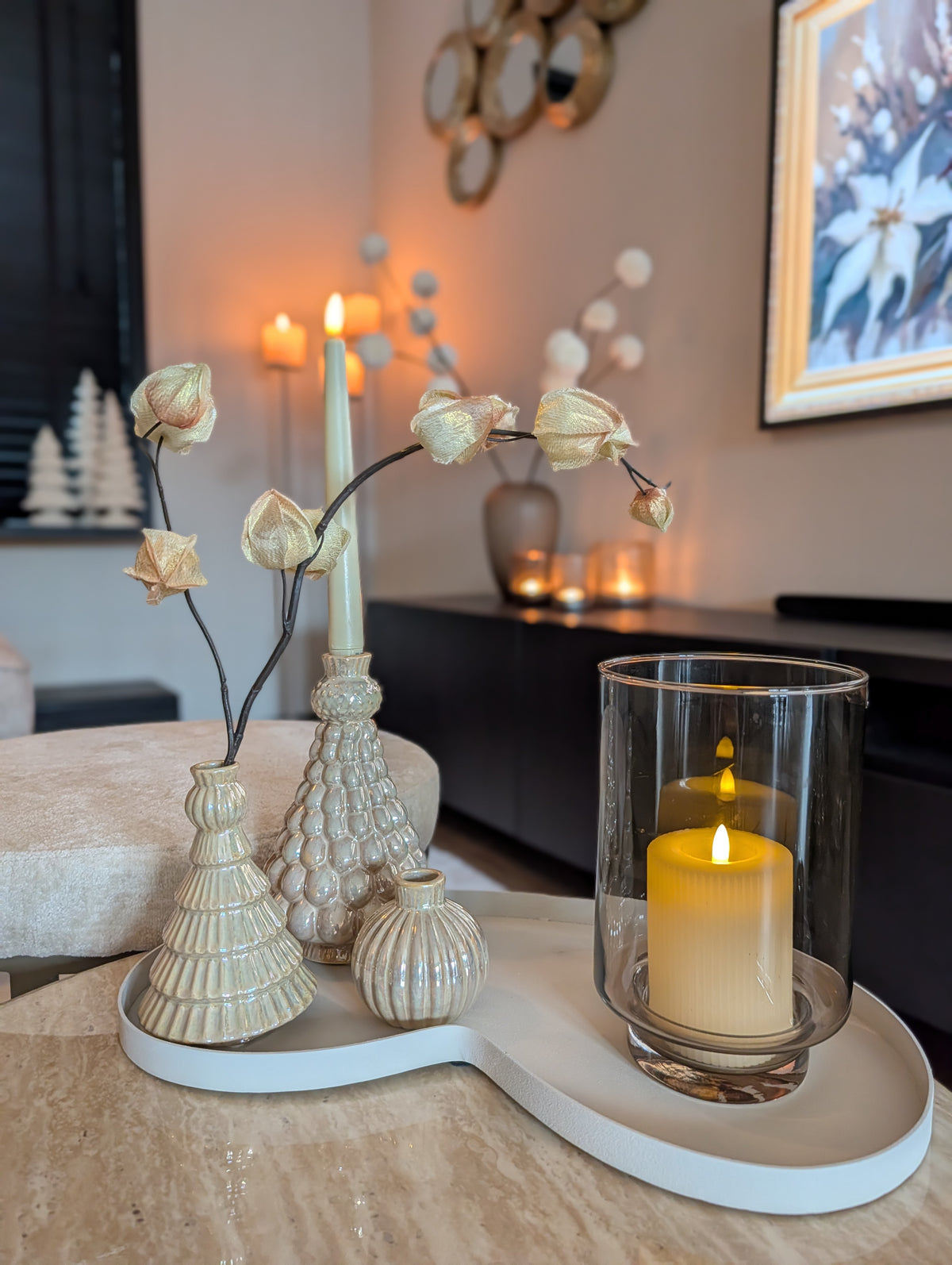 Kerstboom | kandelaar - vaasje |