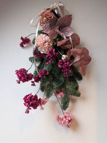 Kerststuk | Burgundy |