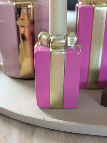 Cadeau kandelaren | Roze |