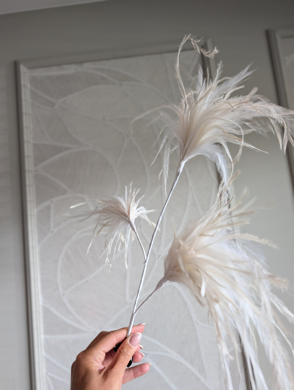 Feather Spray | Cream | 75cm |