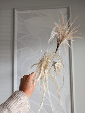Pluim tak | Beige | 75cm |