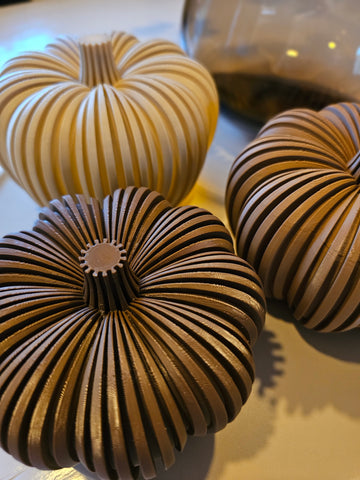 Set van 3 pompoenen |