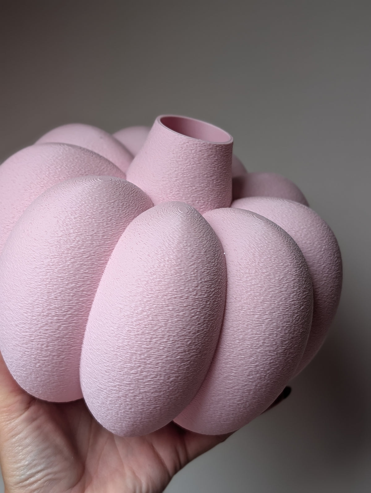 Tweede kansje | Roze pompoen vaas|