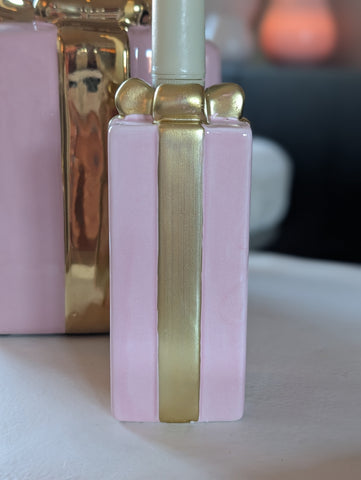Geschenk-Kerzenständer | Hellrosa |