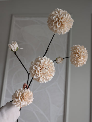 Dahlia | Creme | 100 cm |