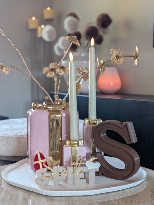 Gift candlestick | Light pink |