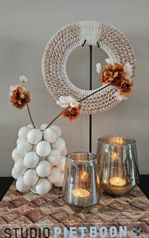 Bloesem | Bruin / Creme | 84cm |