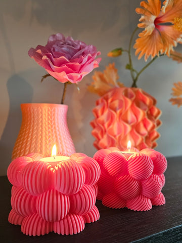 Set Linea | waxinelichthouders | Pink |