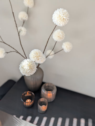 Pompoms | Wit | 97cm |