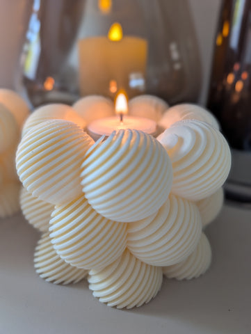 Set Linea | Waxinelichthouders | Creme |