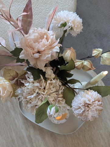 Set Beige Beauty | Vaas & Boeket |